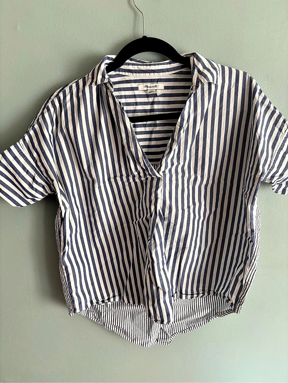 Madewell G4843 Woman’s XS Striped Cotton Shirt